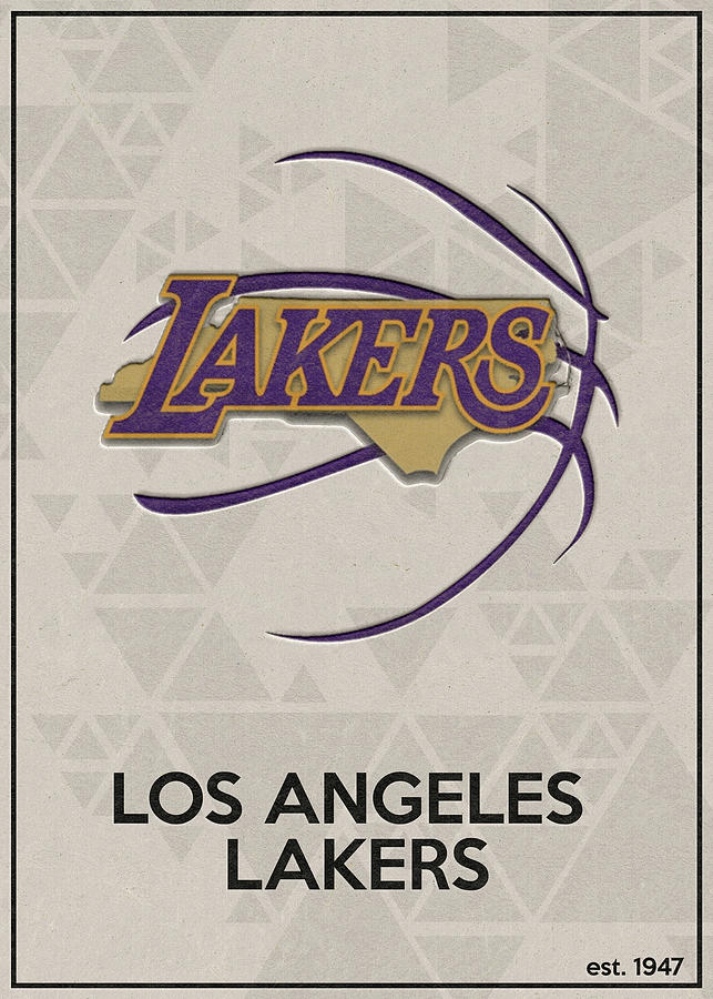 Basketball Los Angeles Lakers Art T-Shirt by Leith Huber - Pixels