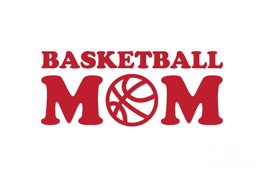 Basketball Mom Red Digital Art