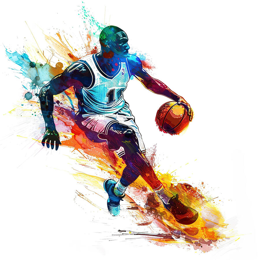 Basketball Player 2 Digital Art by Athena Mckinzie