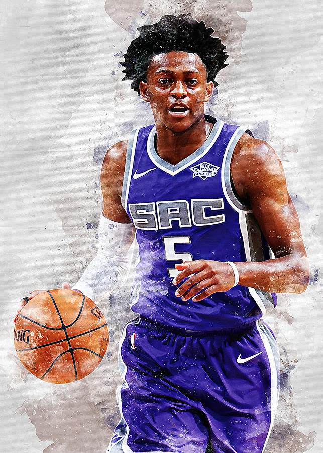 Basketball Player Art Sacramento Kings Player Deaaron Fox Deaaronfox 