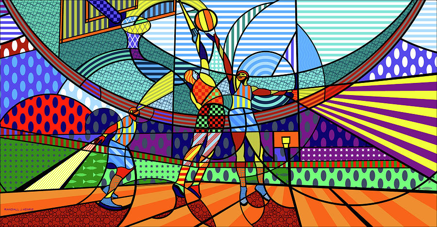 Basketball Digital Art by Randall J Henrie