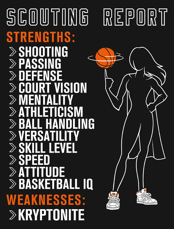 Basketball Scouting Report Women Digital Art by My Banksy