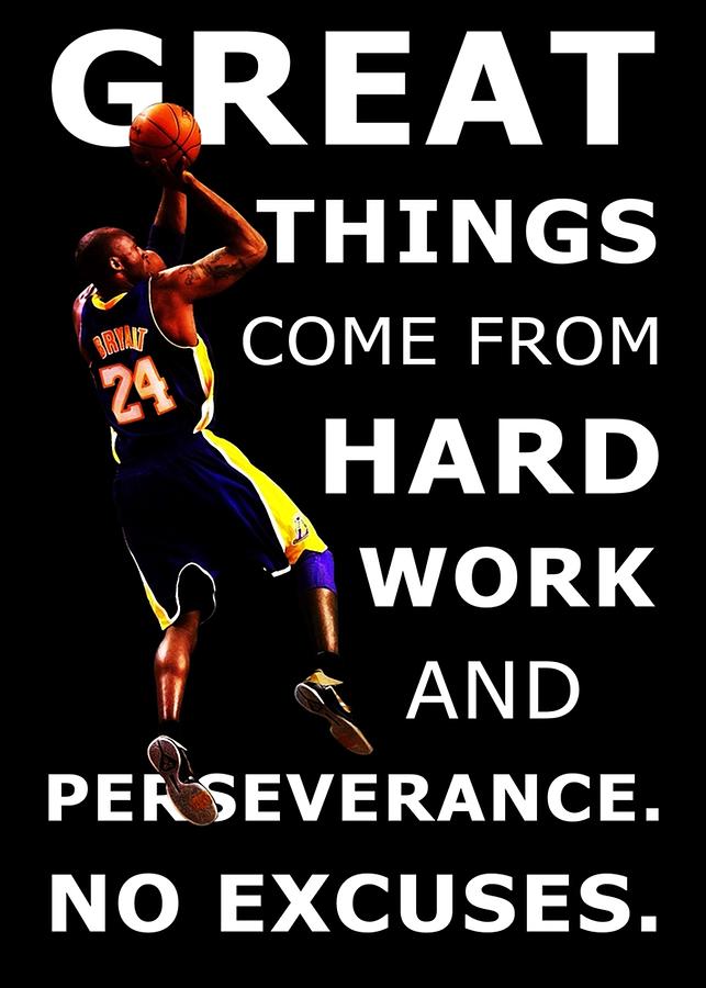 Basketball Sport Motivational Inspirational Quote Poster Digital Art by ...