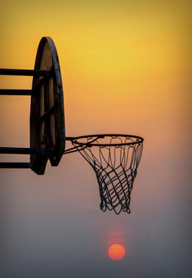 Basketball Sunset Photograph by Jason Fink