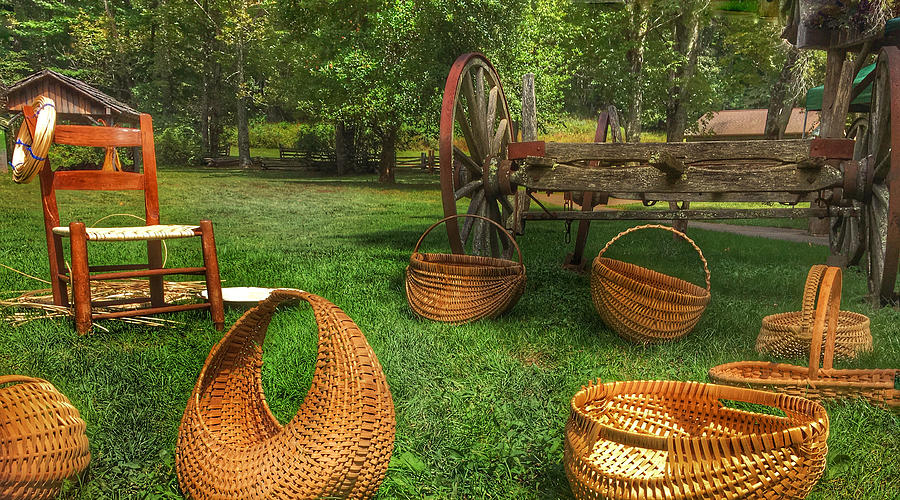 Baskets Made Here Photograph by Anthony M Davis