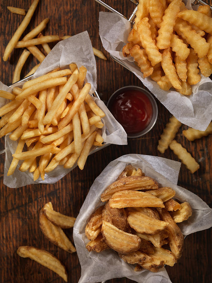 Baskets of French Fries Photograph by LauriPatterson