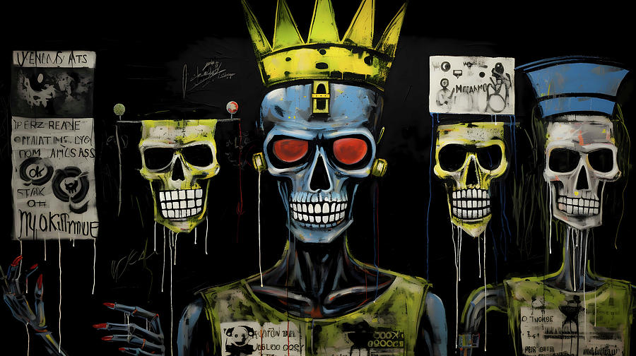 Rembrandt Digital Art - Basquiats Watchmen by Nadia Corso