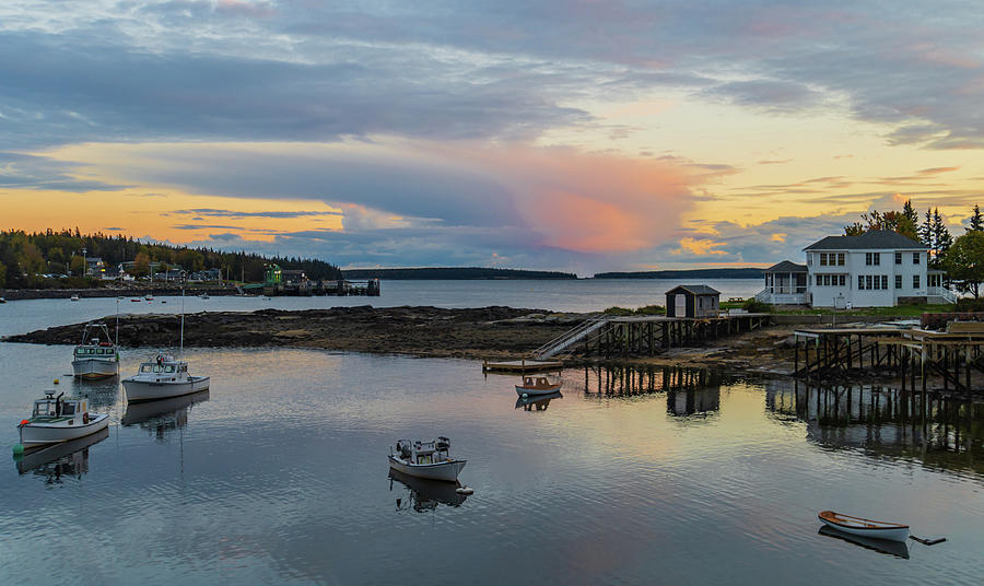 Bass Harbor in Bernard, Maine Photograph by Ann Moore
