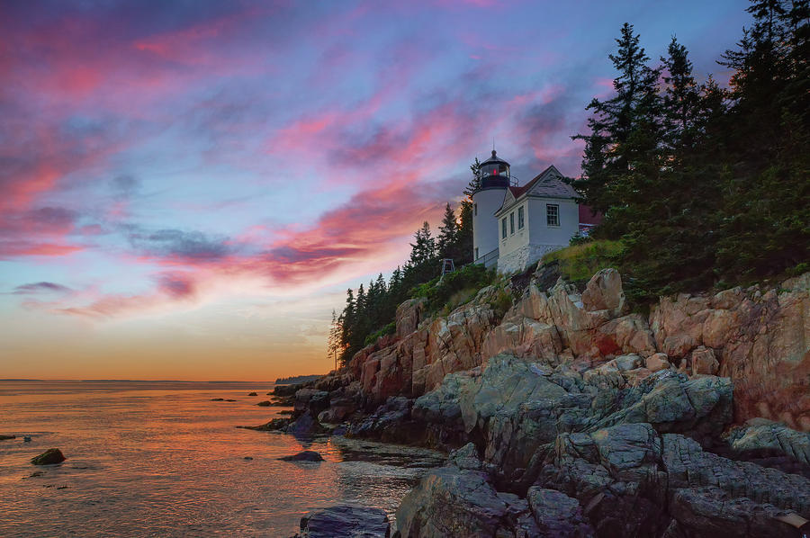 Acadia National Park Photograph - Bass Harbor Light by Michael Griffiths