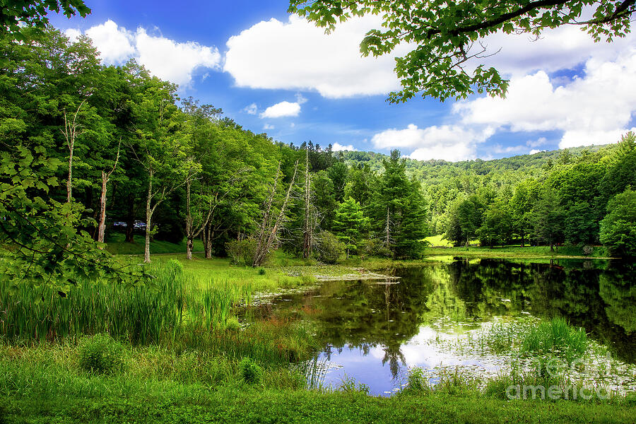 Bass Lake in the Blue Ridge Mountains Photograph by Shelia Hunt
