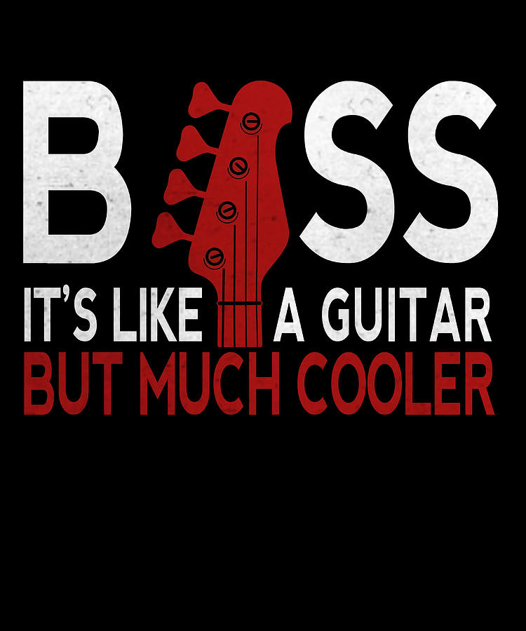 bass like a guitar but much cooler Poster Painting by Julie Elliot - Pixels