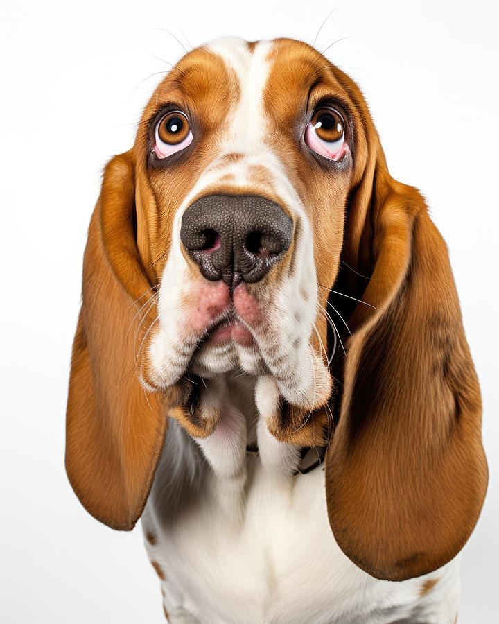 Dog Photograph - Basset Hound Dog Guilty Expression by Good Focused