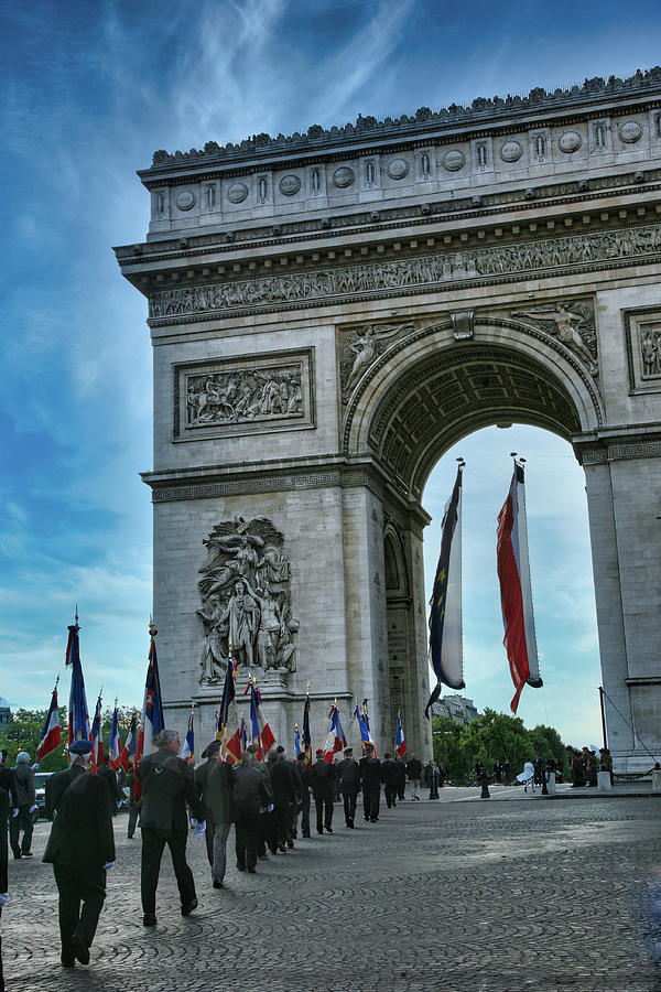 Bastille Day Arc de Triomphe Paris France  Photograph by Chuck Kuhn