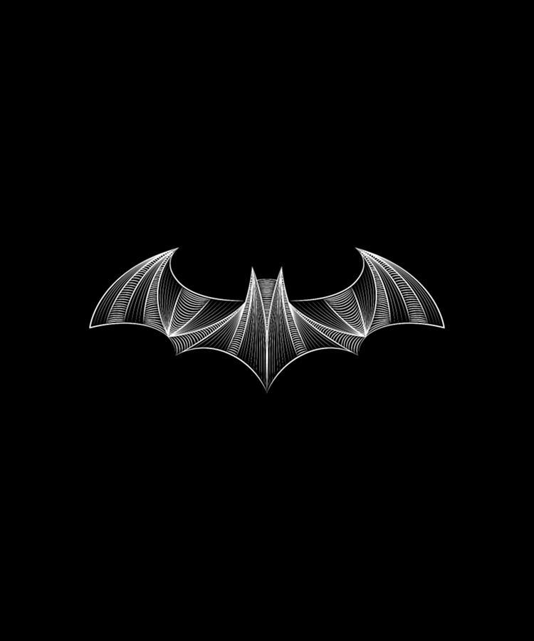 Bat Logo 'Drawing' Digital Art by Khao Shirt - Pixels