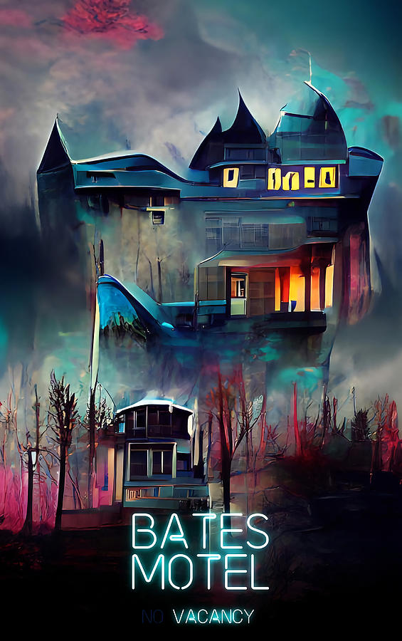 Bates Motel aesthetic Painting by Joseph Adrian | Fine Art America