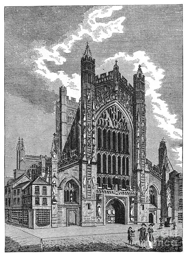 Bath Abbey Church Drawing by Granger