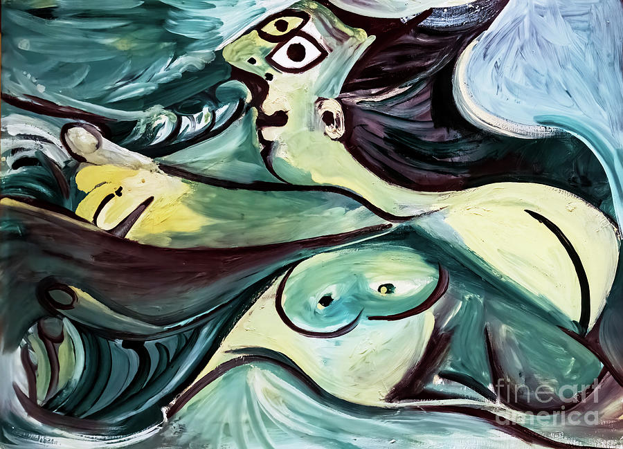 Bather by Pablo Picasso 1971 Painting by Pablo Picasso