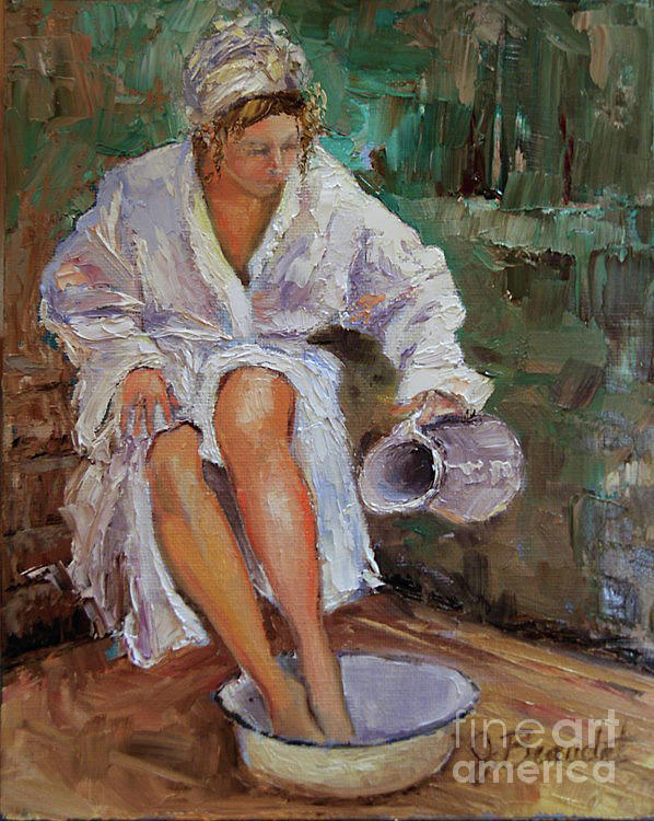 Bather Painting by Jennifer Beaudet