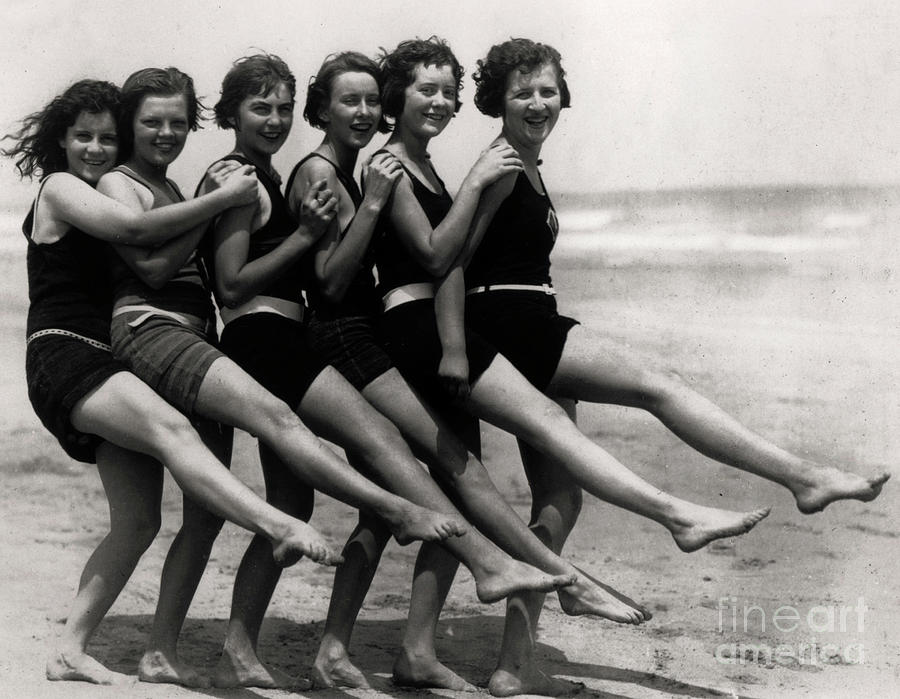 Bathing Beauties, 1924 Photograph by American Photographer