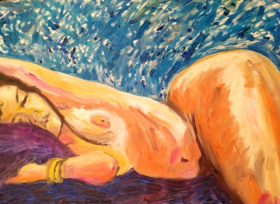Bathsheba Asleep Painting by Esther Newman-Cohen