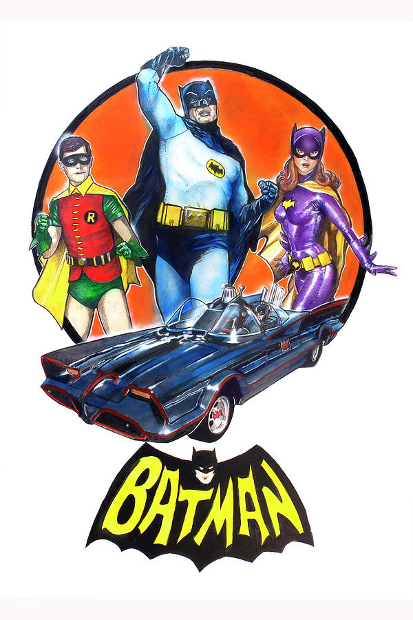 Batman Movie Painting - Batman 66 by Sean Parnell