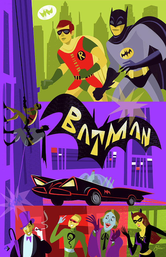 Batman Digital Art by Alan Bodner