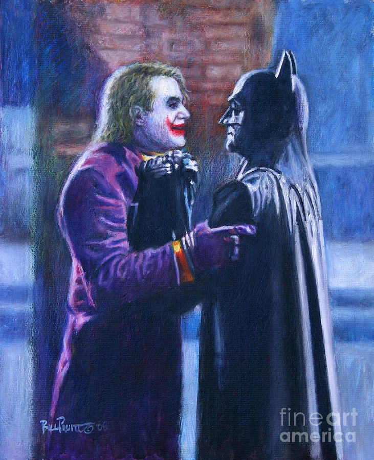 Batman and Joker Painting by Bill Pruitt - Fine Art America