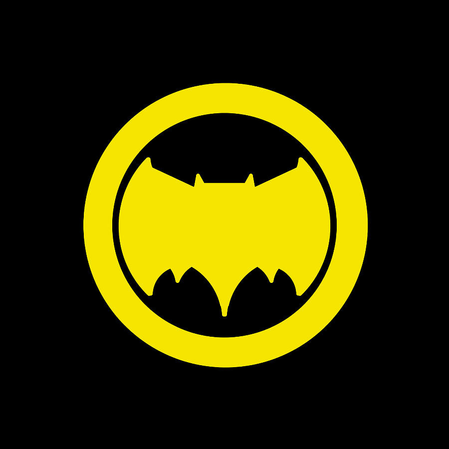 Batman Emblem Yellow Digital Art by Line Win - Fine Art America