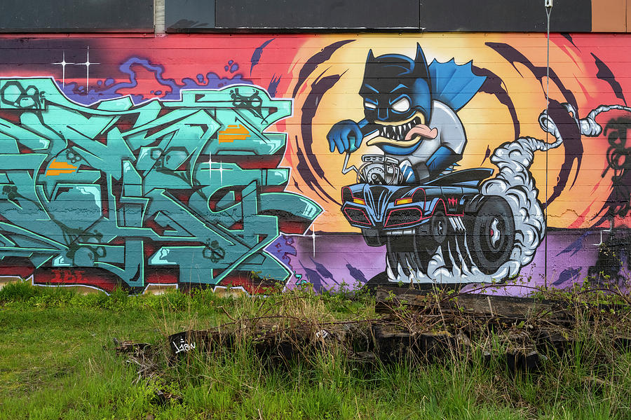 Batman Grafitti Photograph by Bill Cubitt