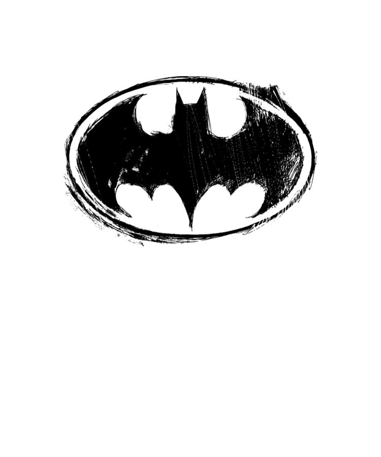 superman and batman logo black and white