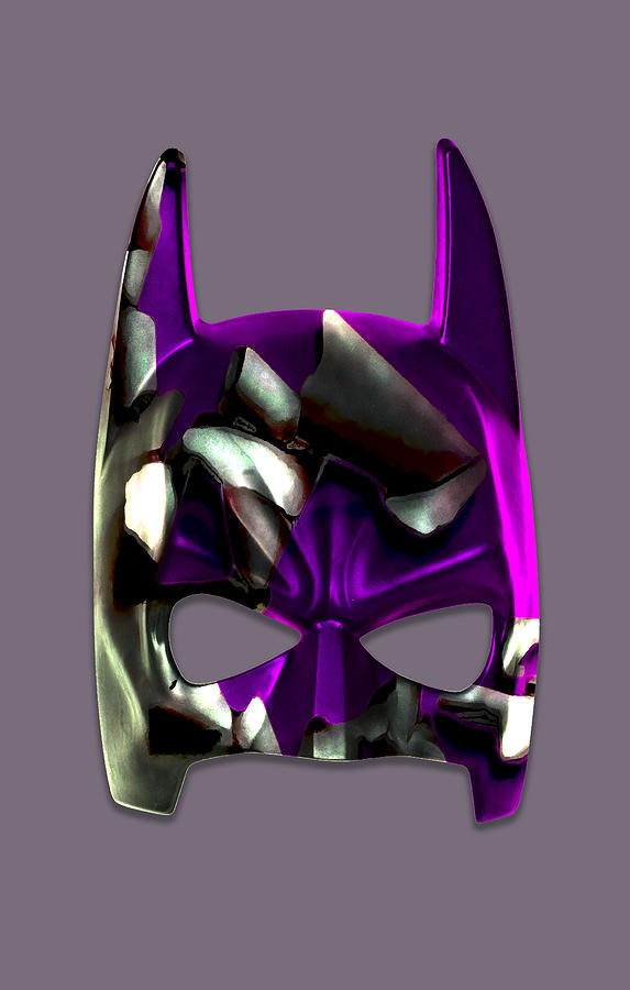 Batman Mask Mixed Media by Marvin Blaine