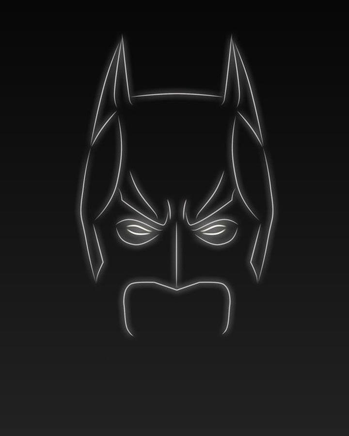 Batman Neon Mask Digital Art by Arjuna Virendra - Fine Art America