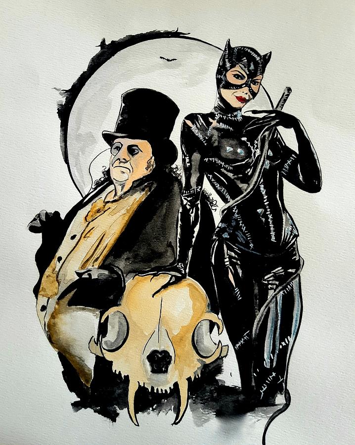 Batman Movie Painting - Batman Returns  by Amanda Beaulieu