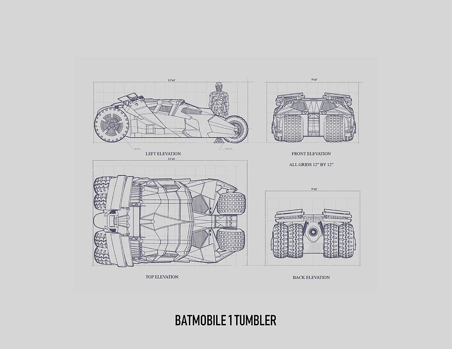Batmobile Tumbler Digital Art by Jerzy Czyz