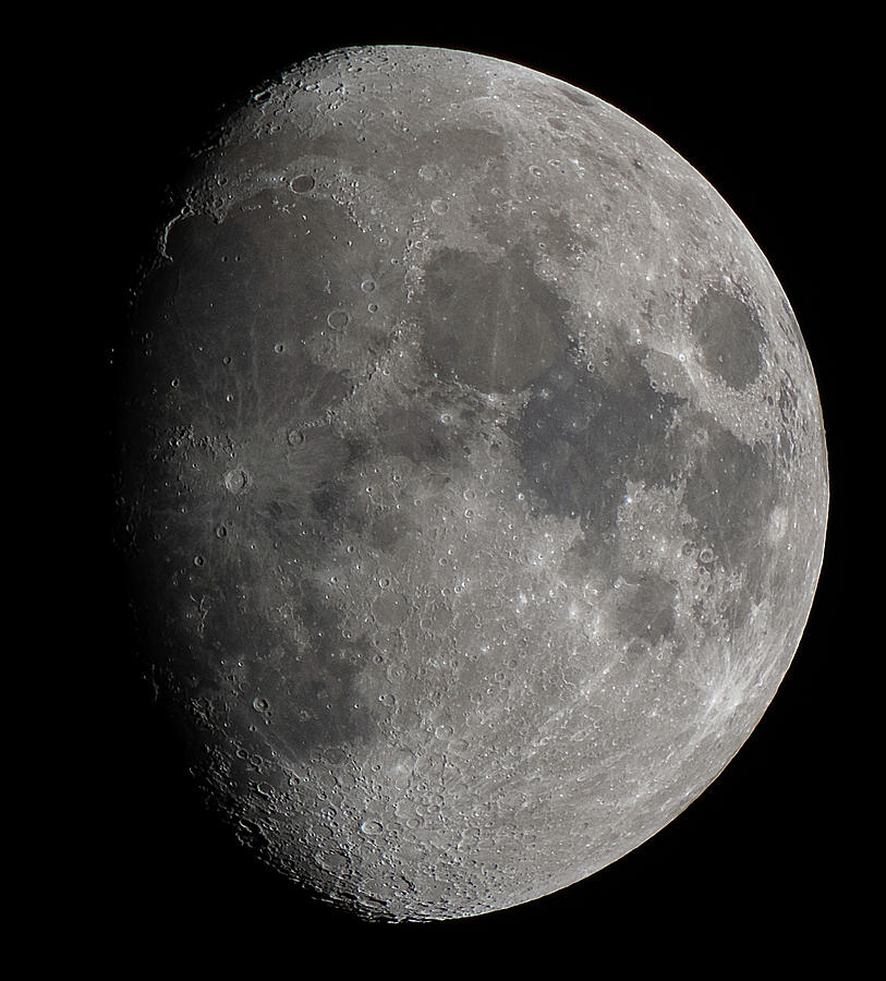 Battered Moon Photograph by David Hart