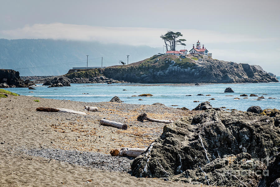 Battery Point Lighthouse And Beach Photograph by Al Andersen