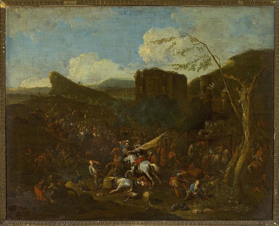 Battle Painting - Battle  by Arnold Frans Rubens