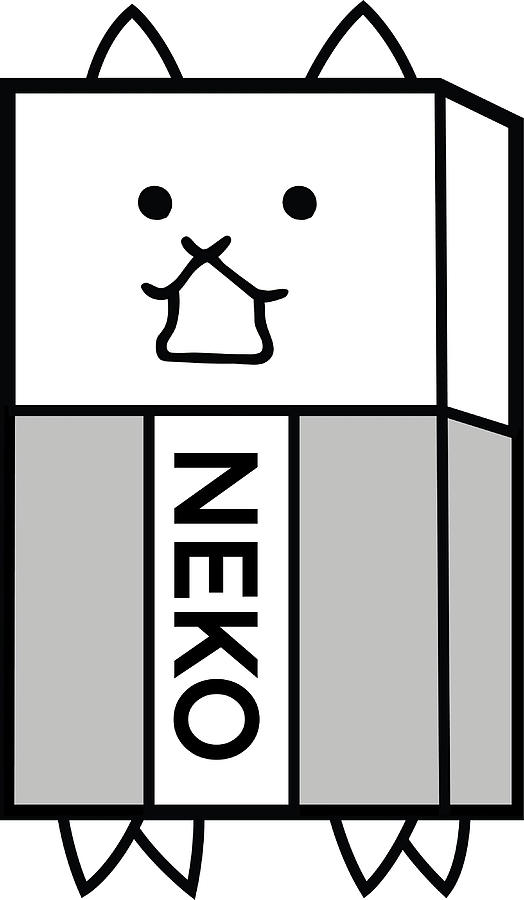 battle cats eraser cat gomu cat Poster 70s Painting by Grant Isabel