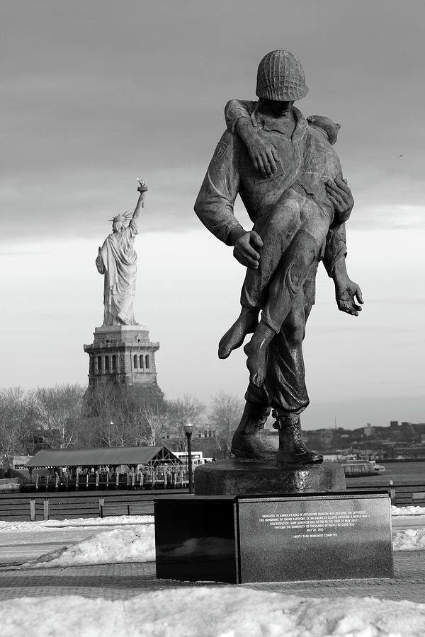 Battle for freedom Statue of liberty NY Photograph by Habib Ayat