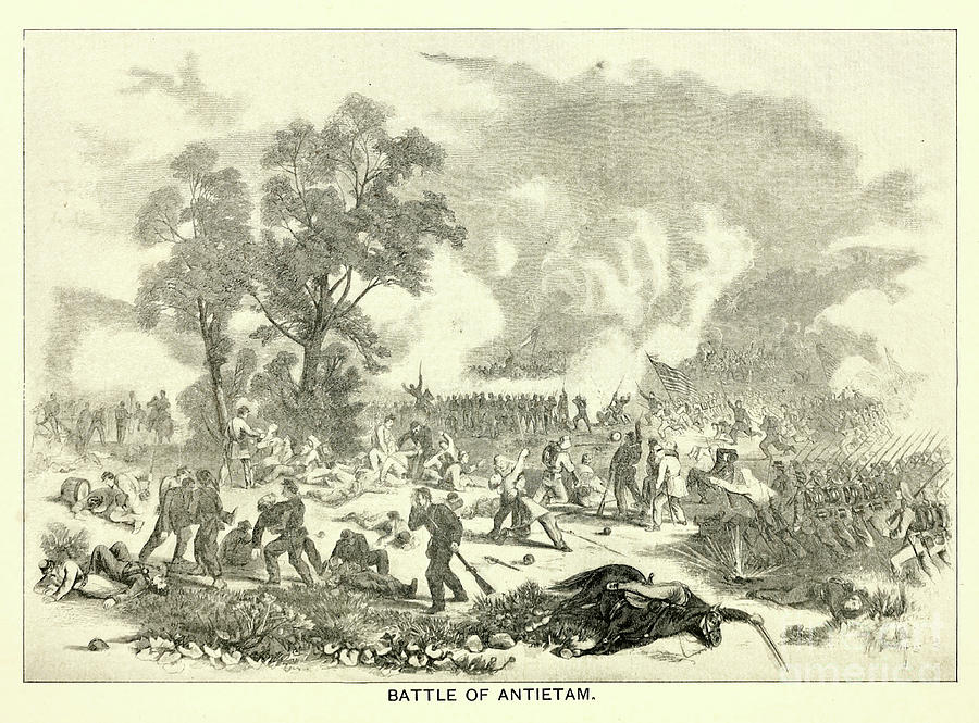 Battle of Antietam a5 Drawing by Historic Illustrations Fine Art America