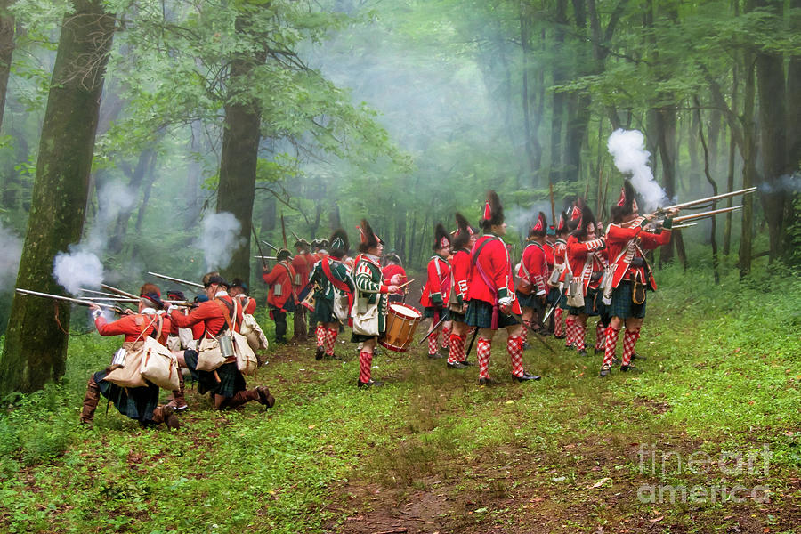 Battle of Bushy Run 1763 Digital Art by Randy Steele