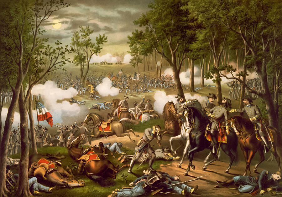 Battle of Chancellorsville Drawing by Mango Art