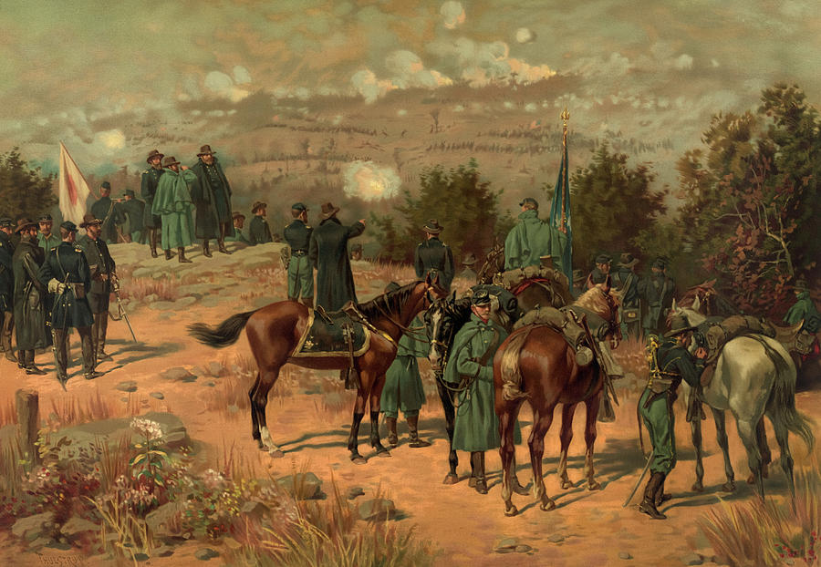 Battle of Chattanooga, 1863 Painting by American Civil War - Fine Art ...