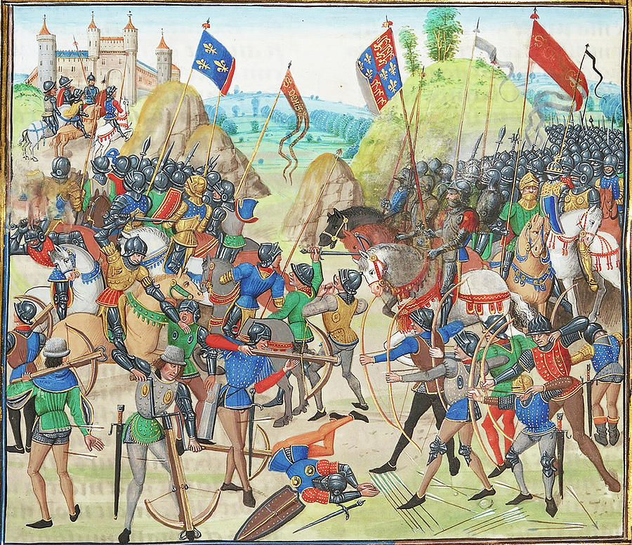 Battle of Crecy. English and French in the Hundred Years War. Digital ...