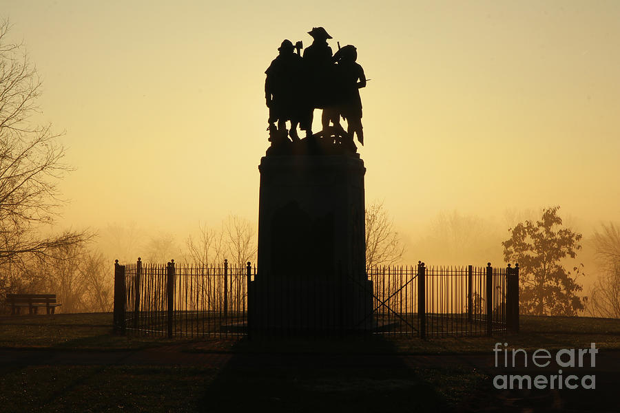 Battle of Fallen Timbers Monument at Sunrise 8968 color Photograph by Jack Schultz