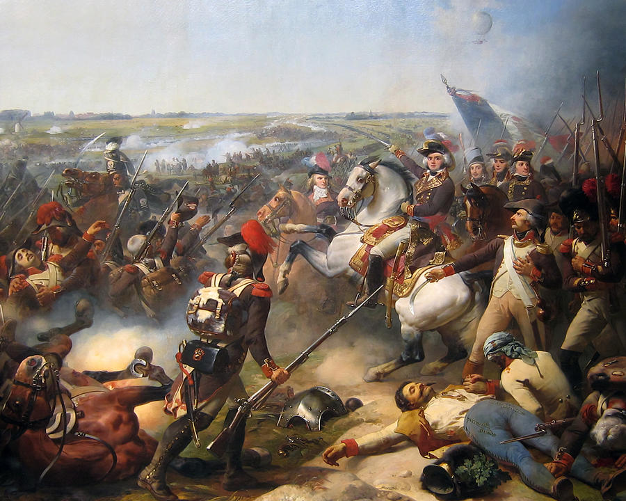 Greek Photograph - Battle of Fleurus by Jean-Baptiste Mauzaisse
