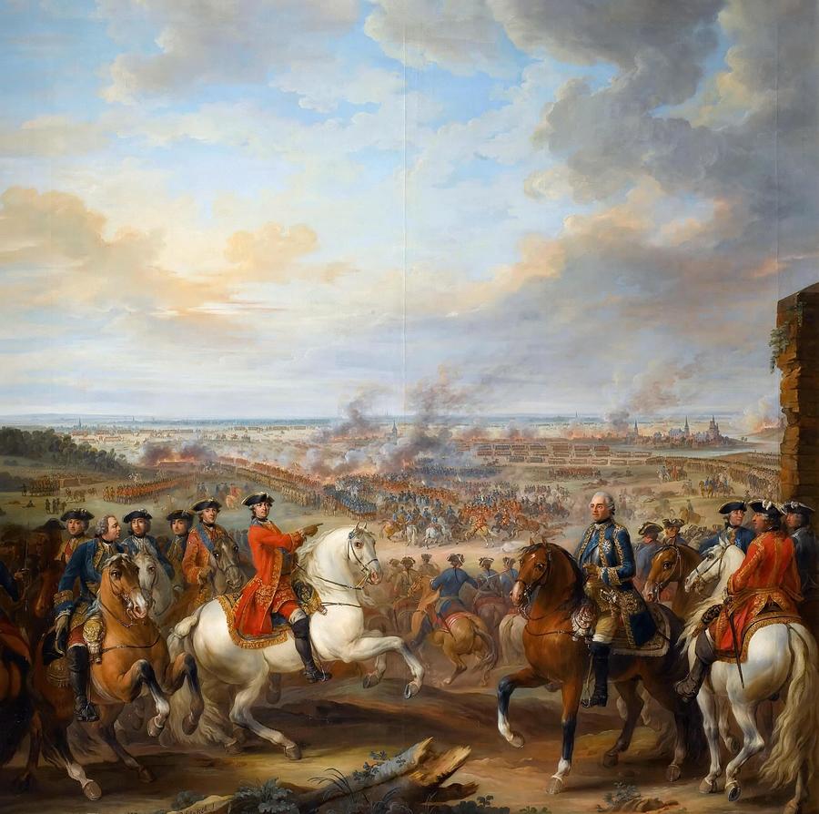 Battle of Fontenoy 11th May 1745 Painting by Pierre Lenfant - Fine Art ...