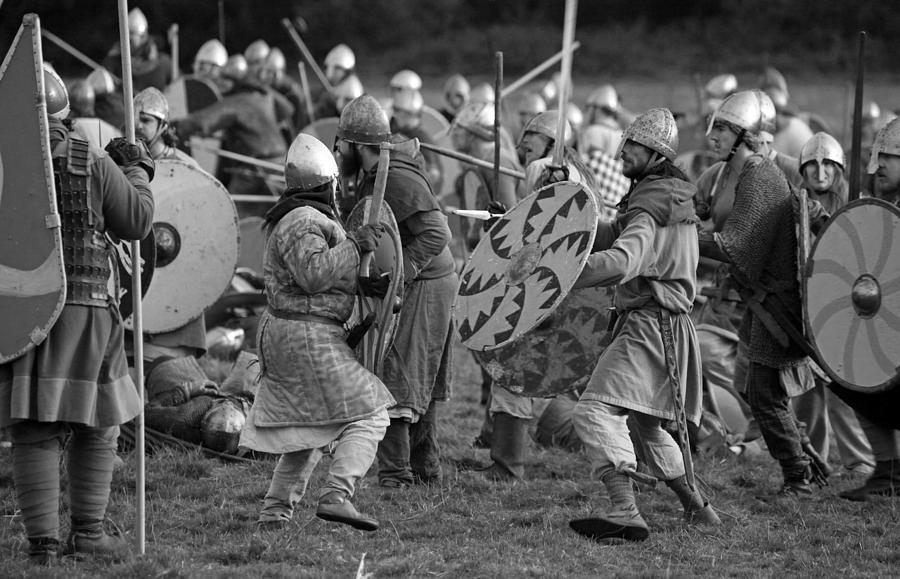 Battle of Hastings 10666 annual reenactment - medieval combat Photograph by Peter Grant 51