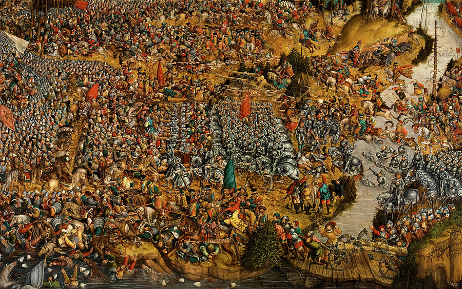 Lucas Cranach Painting - Battle of Orsha on 8 September 1514 by Lucas Cranach the Elder