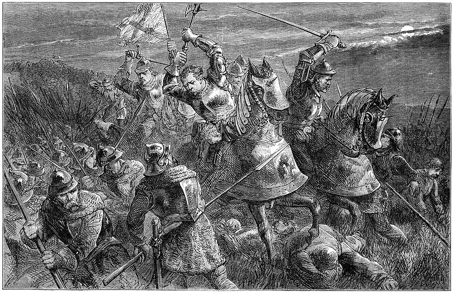 Battle of Otterburn 1388 Drawing by Duncan1890
